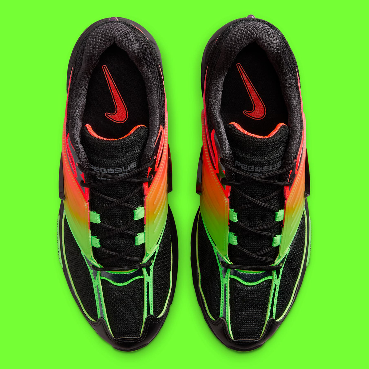Nike Pegasus Wave Black Bright Crimson Green Strike Ib2984 001 2