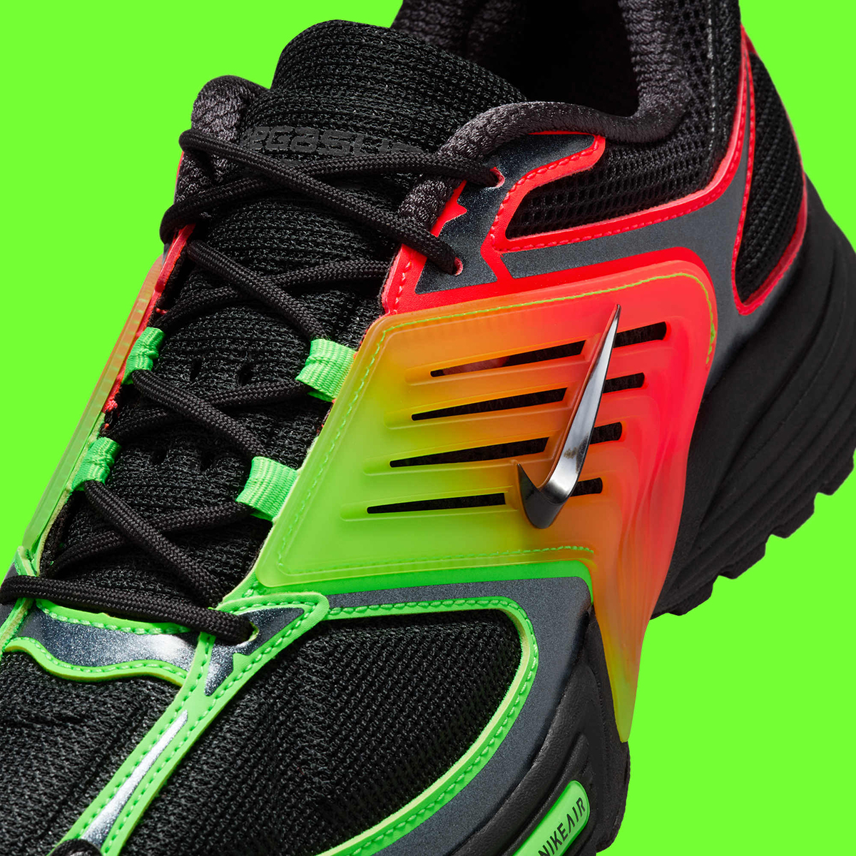 Nike Pegasus Wave Black Bright Crimson Green Strike Ib2984 001 5