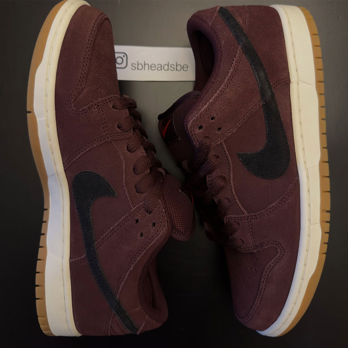 Nike Sb Dunk Low Pro Iso Orange Label Burgundy 7