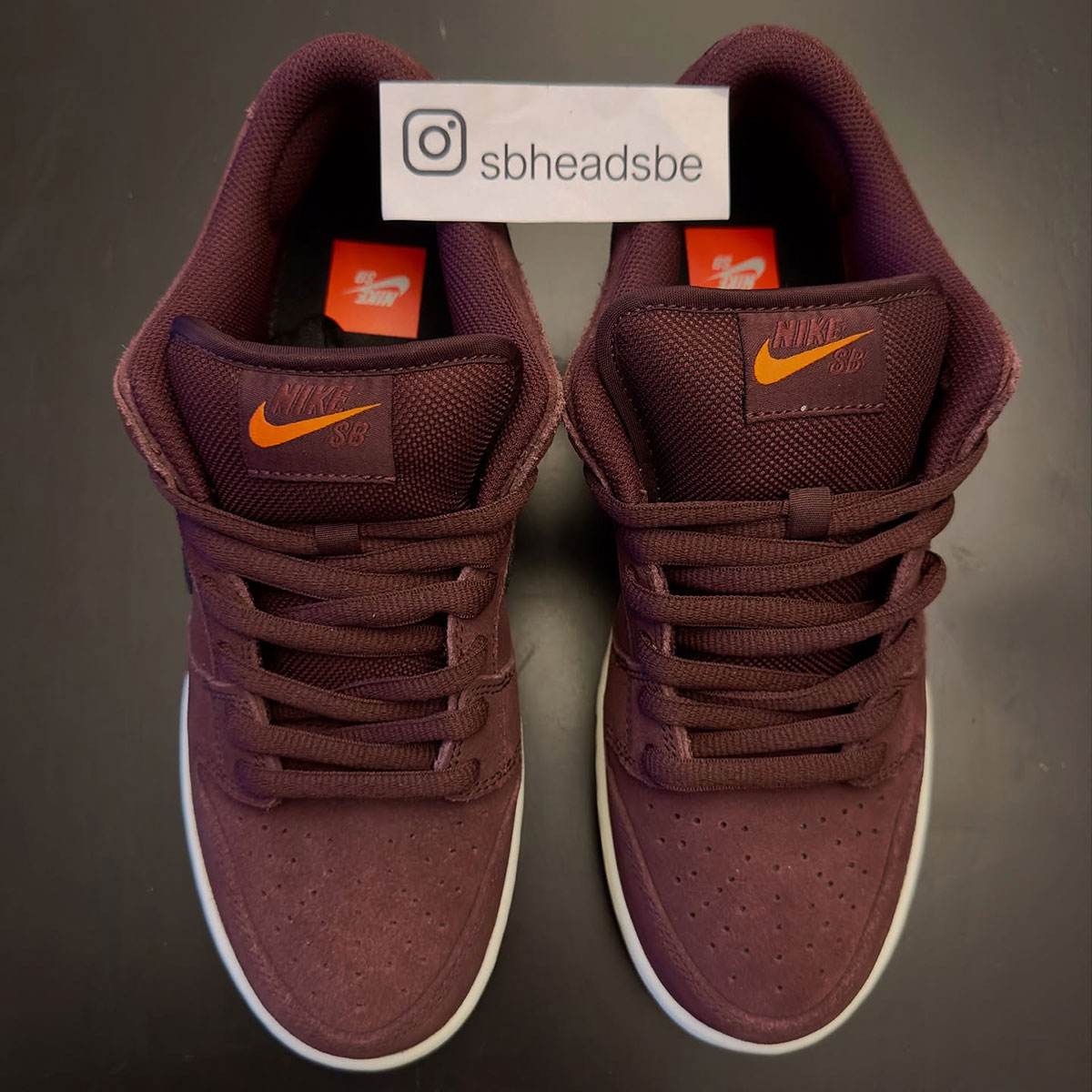 Nike Sb Dunk Low Pro Iso Orange Label Burgundy 8