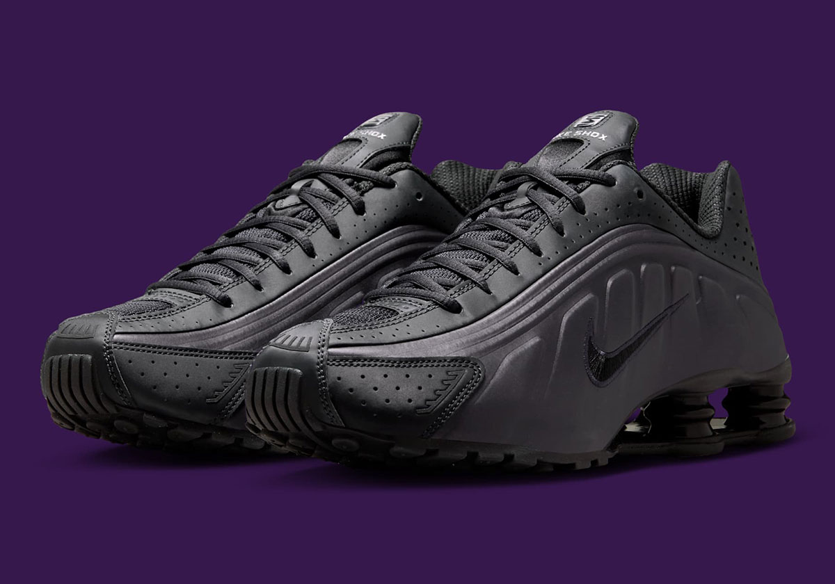 This Nocturnal Nike Shox R4 Sneaks In "Cave Purple" Hues