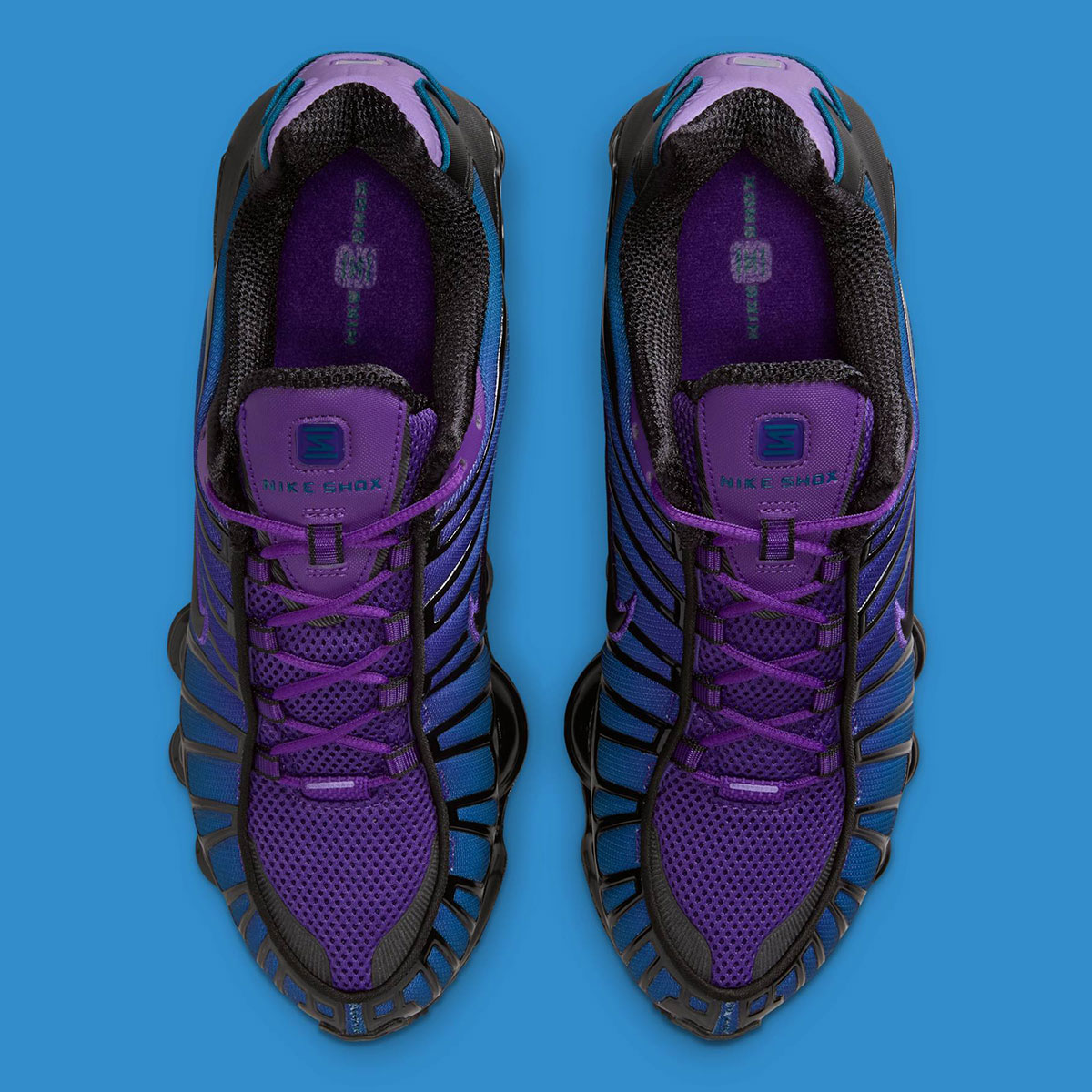 Nike Shox Tl Voltage Purple Blue Force Black Av3595 500 3