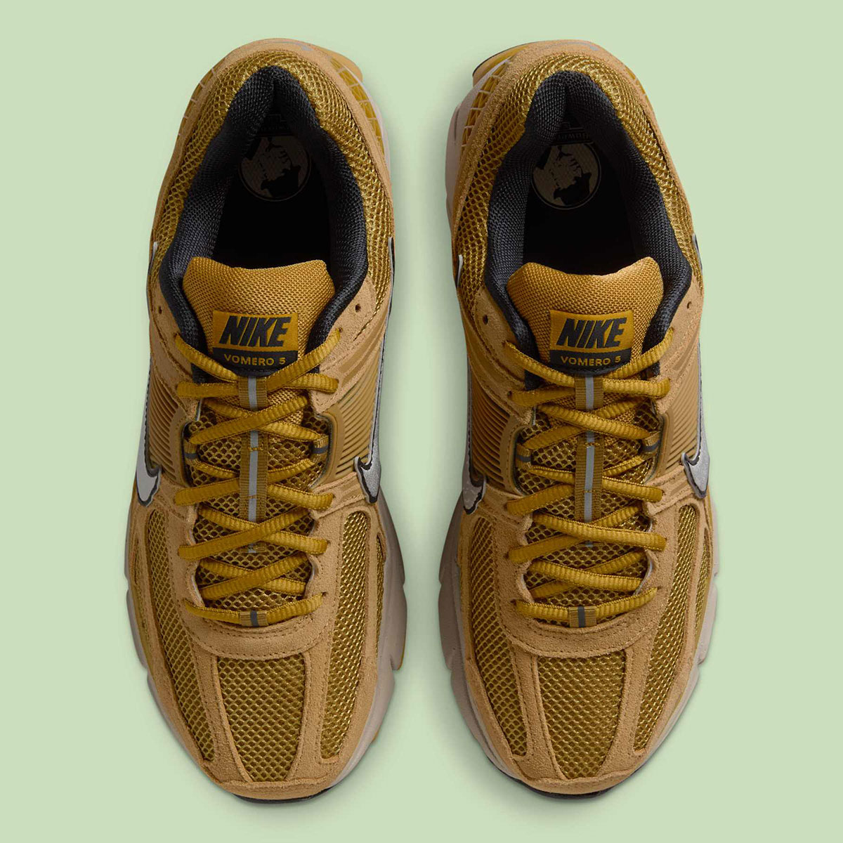 Nike Zoom Vomero 5 Ochre Flat Gold Metallic Silver Light Orewood Brown Hf1553 301 2