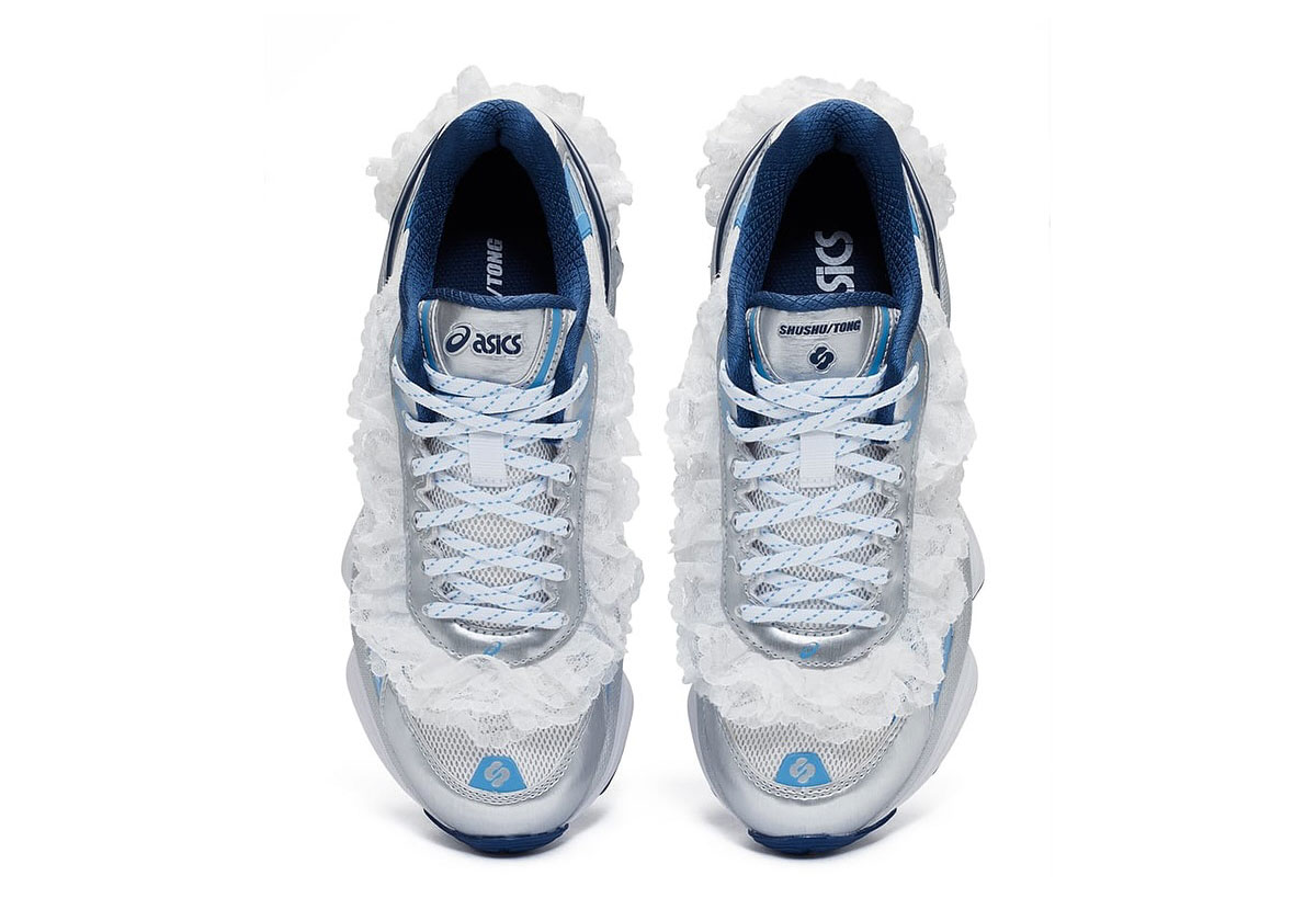 Shushu Tong Asics Gel Kinetic Fluent White Navy 5