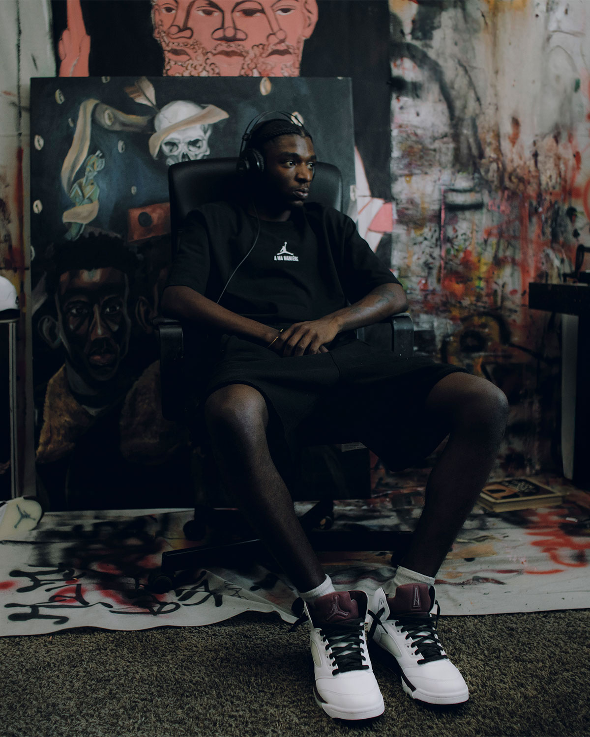 A Ma Maniere Air Jordan 5 Black Collective 20