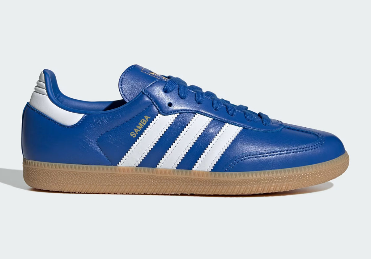 Adidas Samba Og Royal Blue Leather Jr0882