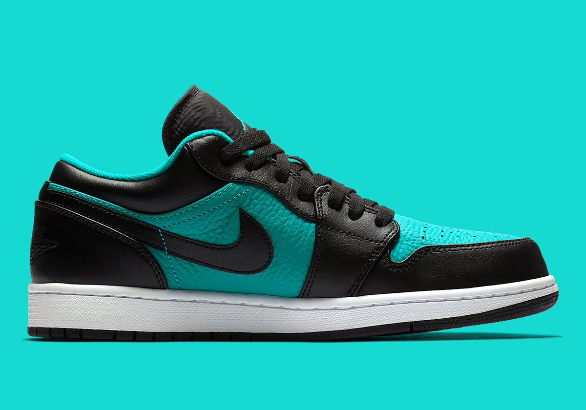 Air Jordan 1 Low Black Aqua 553558 006 1