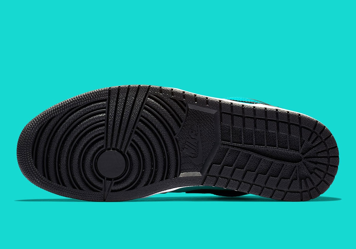 Air Jordan 1 Low Black Aqua 553558 006 2