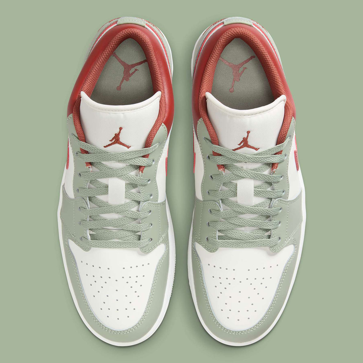 Air Jordan 1 Low Sail Jade Horizon Pure Platinum Summit White Redstone 553558 133 8