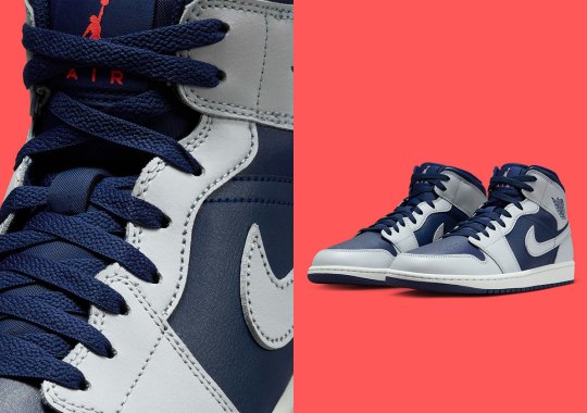 The Air Jordan 1 Mid Toys With Georgetown Colors