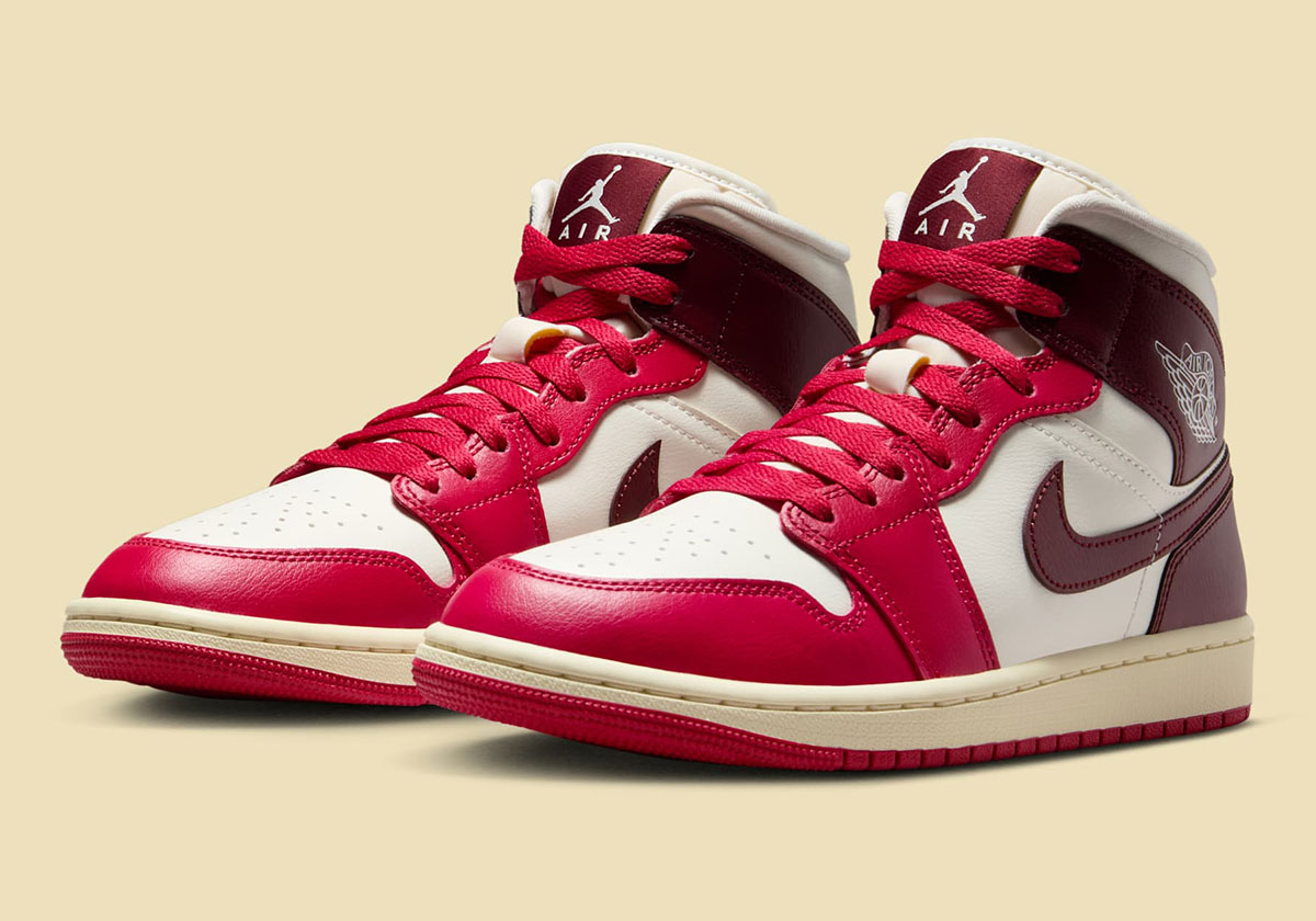 The Air Jordan 1 Mid Dips Its Toe In "Mystic Hibiscus"