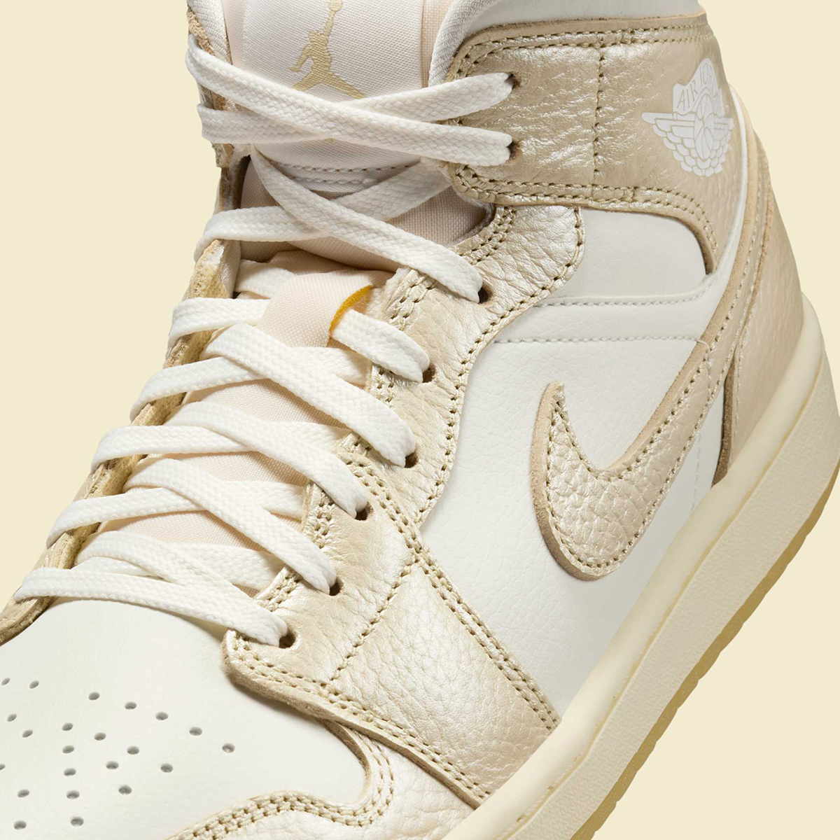 Air Jordan 1 Mid Sail Pale Ivory Team Gold Hv5159 100 3