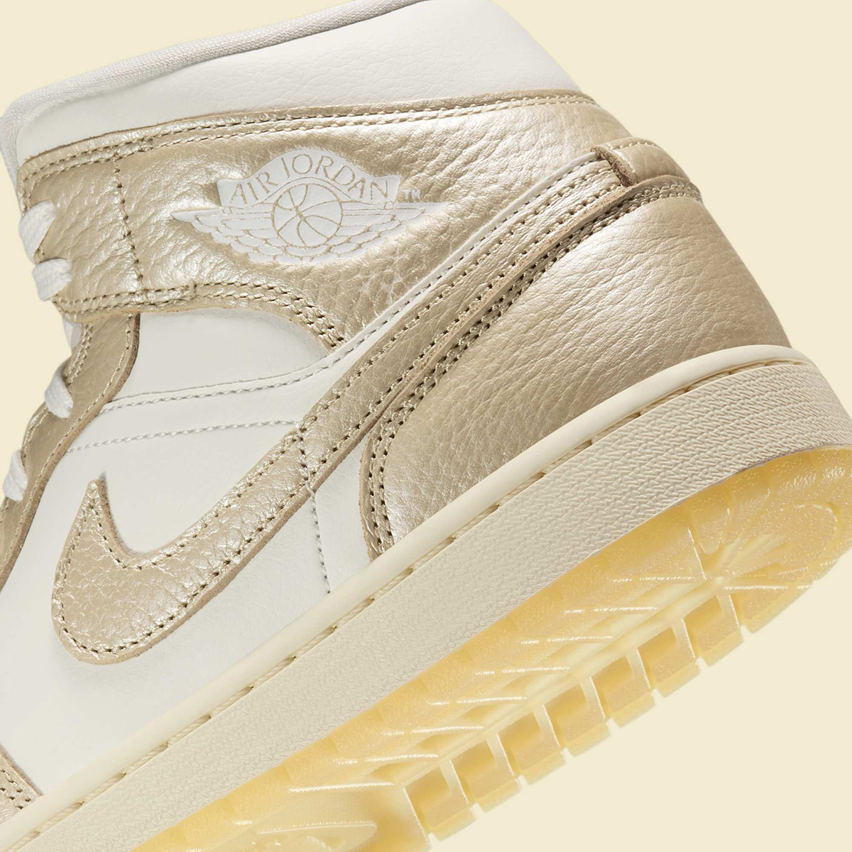 Air Jordan 1 Mid Sail Pale Ivory Team Gold Hv5159 100 9