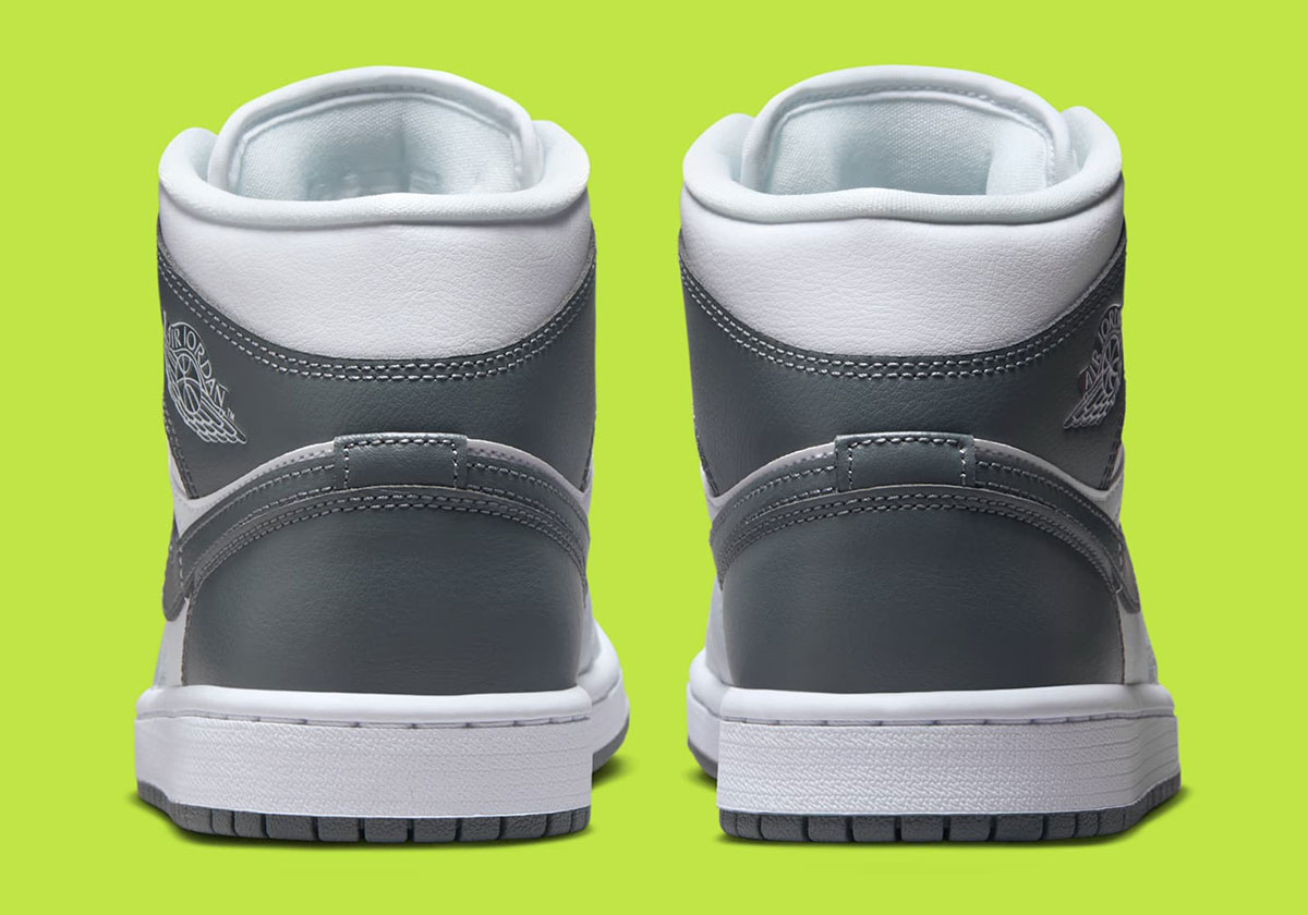 Air Jordan 1 Mid White Pure Platinum Smoke Grey Bq6472 113 7