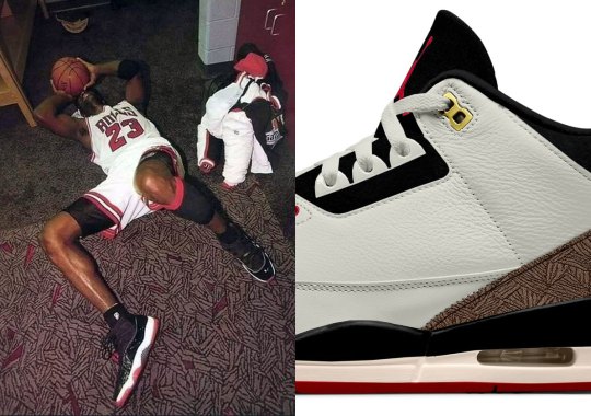 Air Jordan 3 “World’s Best Dad” Inspired By Locker Room Carpet
