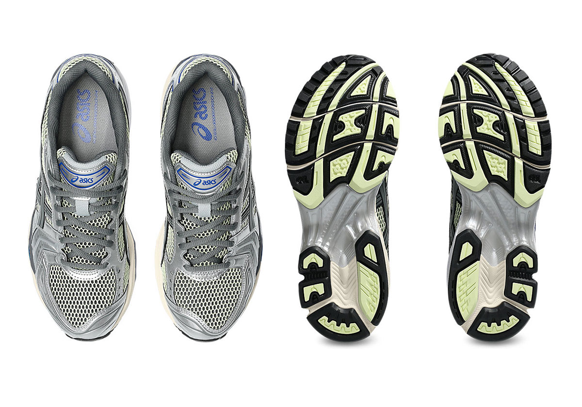 Asics Gel Kayano 14 Soft Yellow Silver Blue 1203a740 750 2
