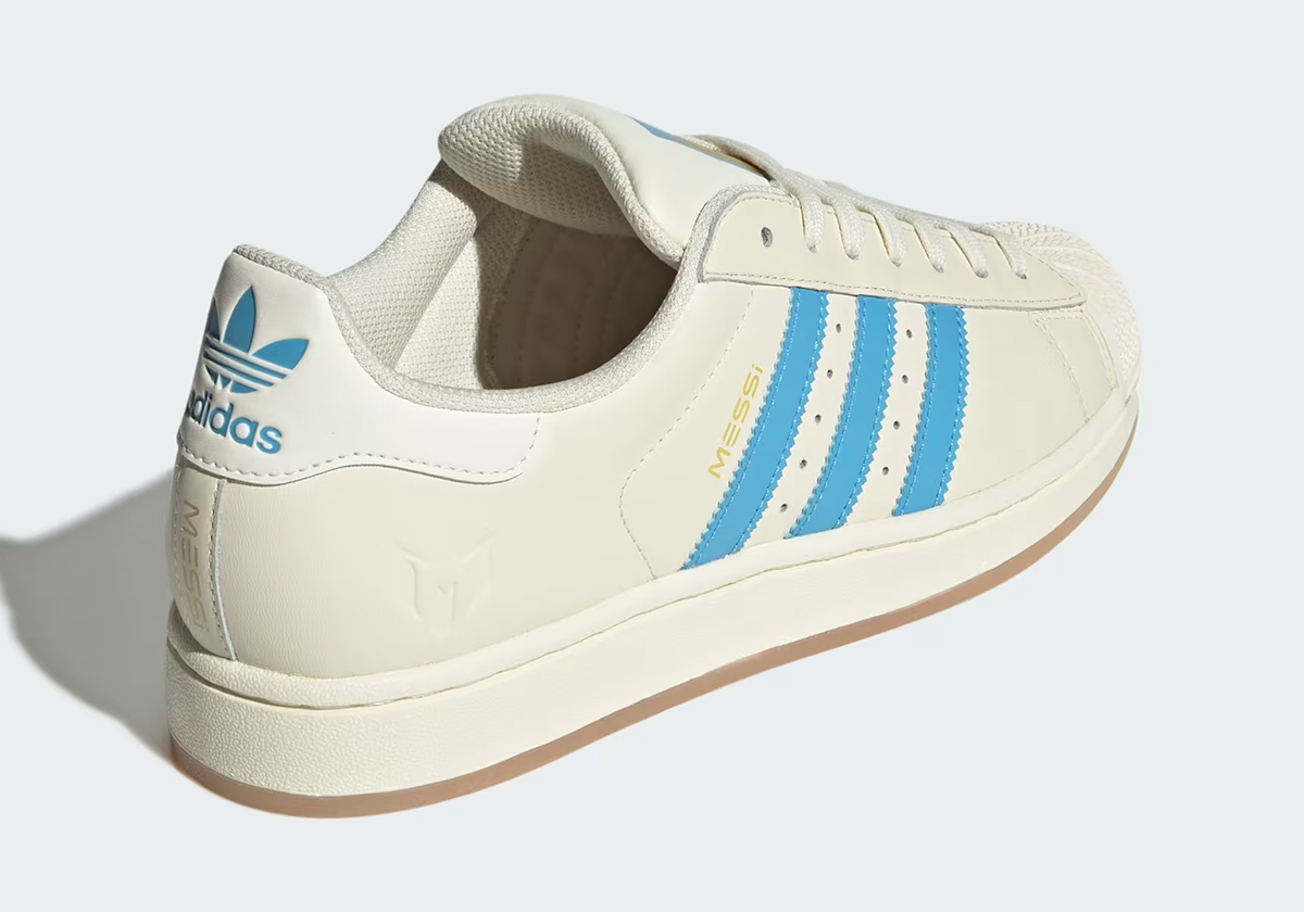 Messi Adidas Superstar Cream White Semi Blue Burst Jq1256 5