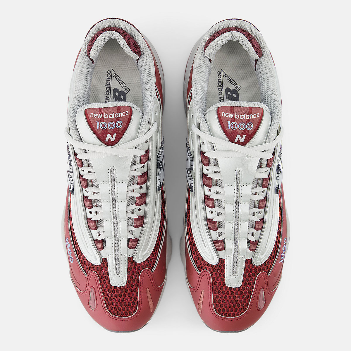New Balance 1000 Monarch Burgundy Light Silver Still Water M1000q 2