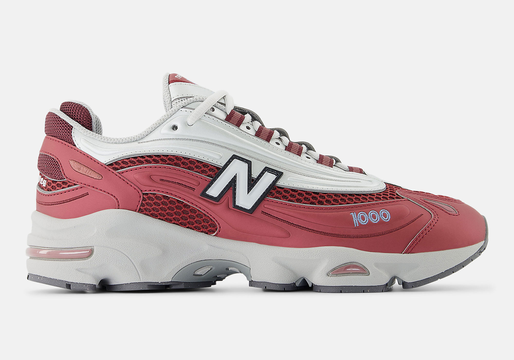 New Balance 1000 Monarch Burgundy Light Silver Still Water M1000q 5