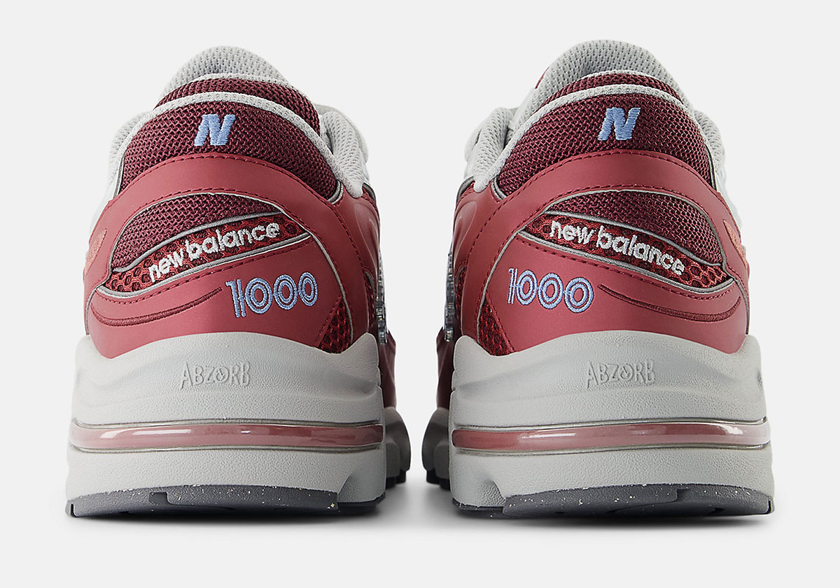 New Balance 1000 Monarch Burgundy Light Silver Still Water M1000q 6
