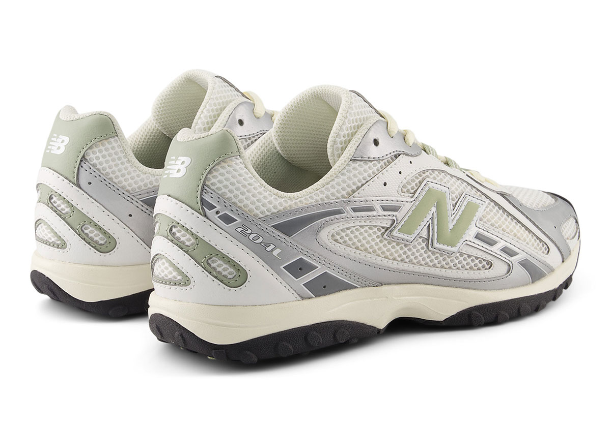 New Balance 204l Silver Metallic Green U204lswb 1