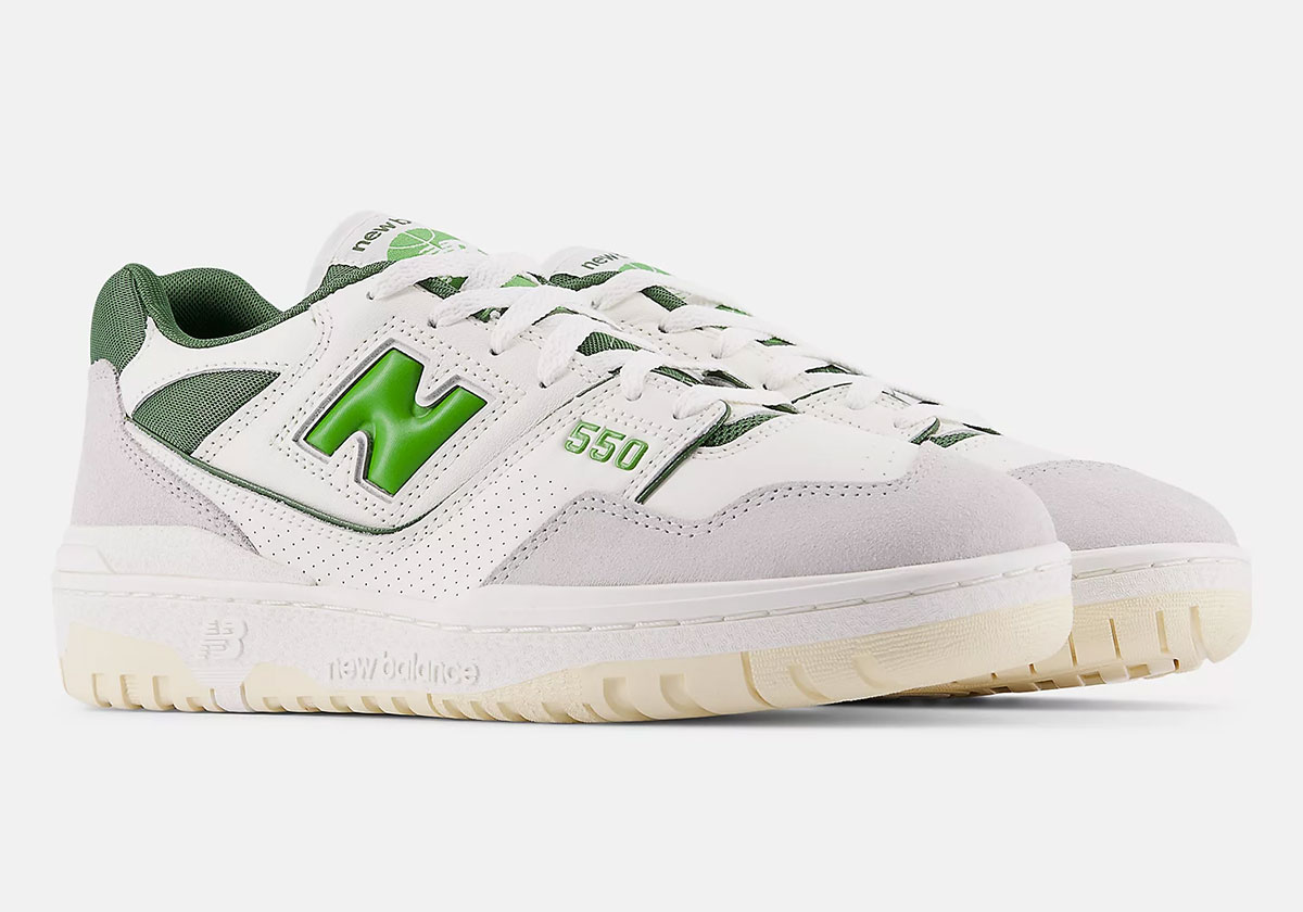 New Balance 550 Sea Salt Alpine Green Bb550egr 5