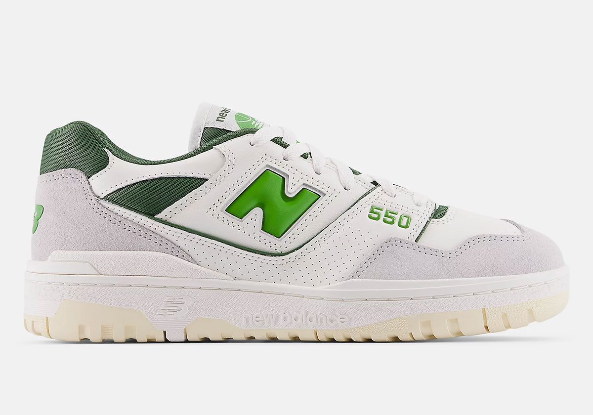 New Balance 550 Sea Salt Alpine Green Bb550egr 6