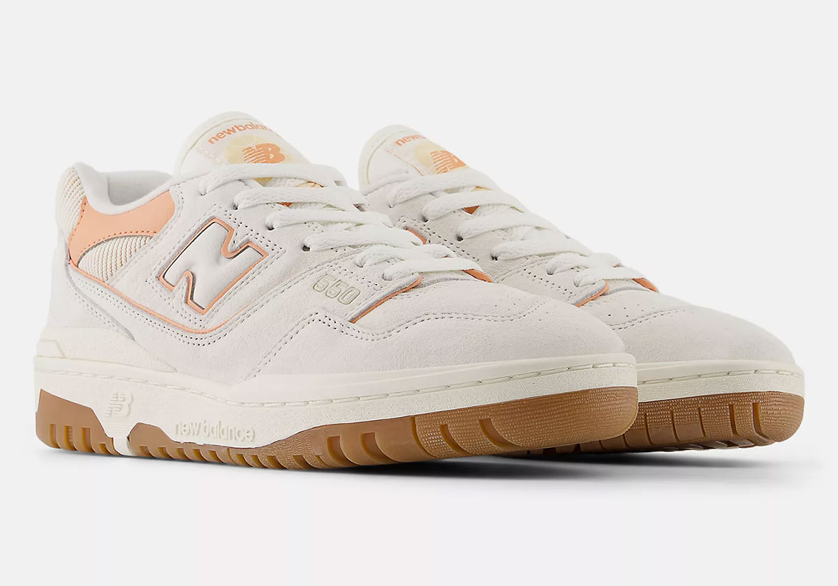New Balance 550 Womens Sea Salt Peach Nectar Bbw550si 2