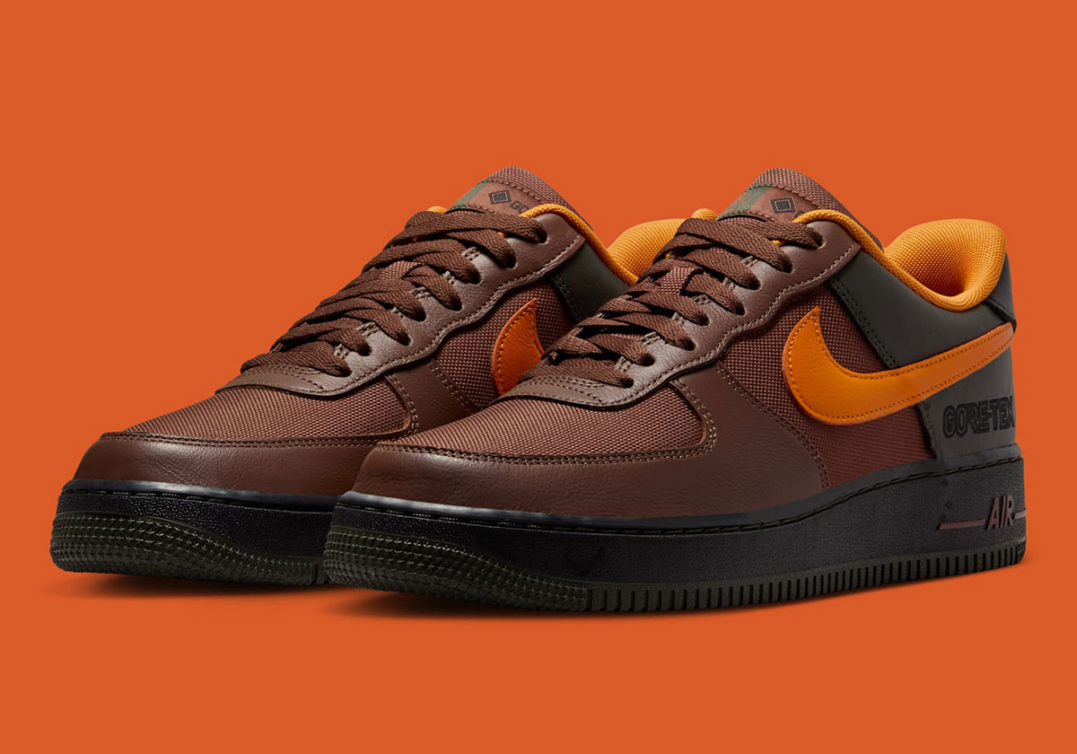 Nike Air Force 1 Gore Tex Fauna Brown Sequoia Black Bright Ceramic Ck2630 201 4