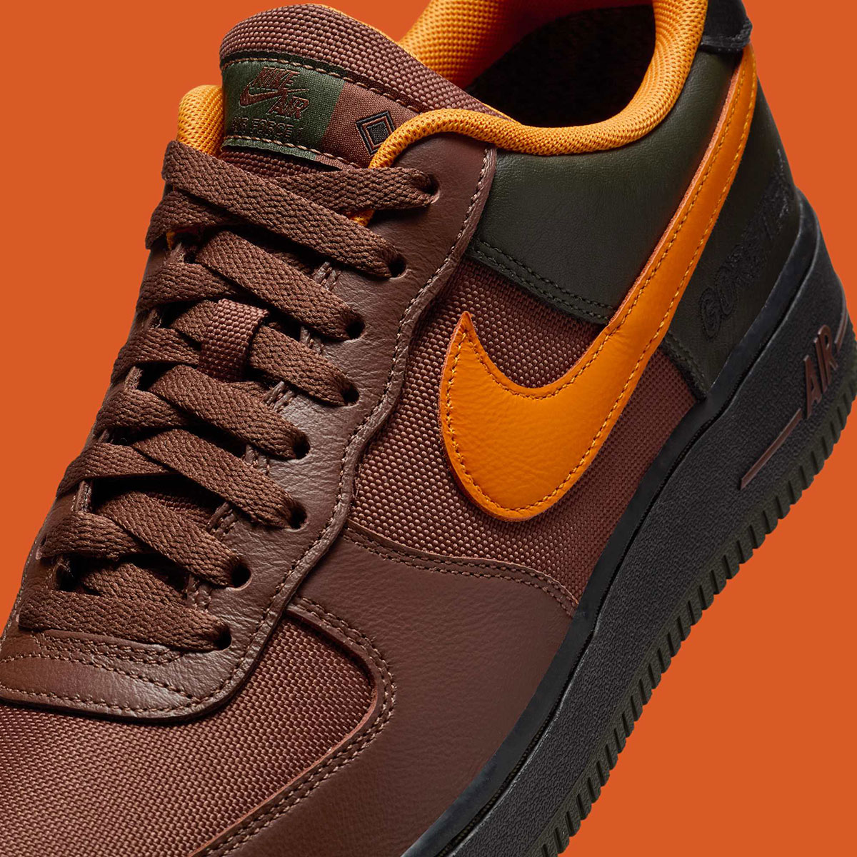 Nike Air Force 1 Gore Tex Fauna Brown Sequoia Black Bright Ceramic Ck2630 201 7