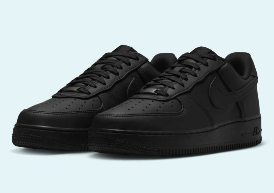 The All-Black Air Force 1 Gets A Subtle Upgrade