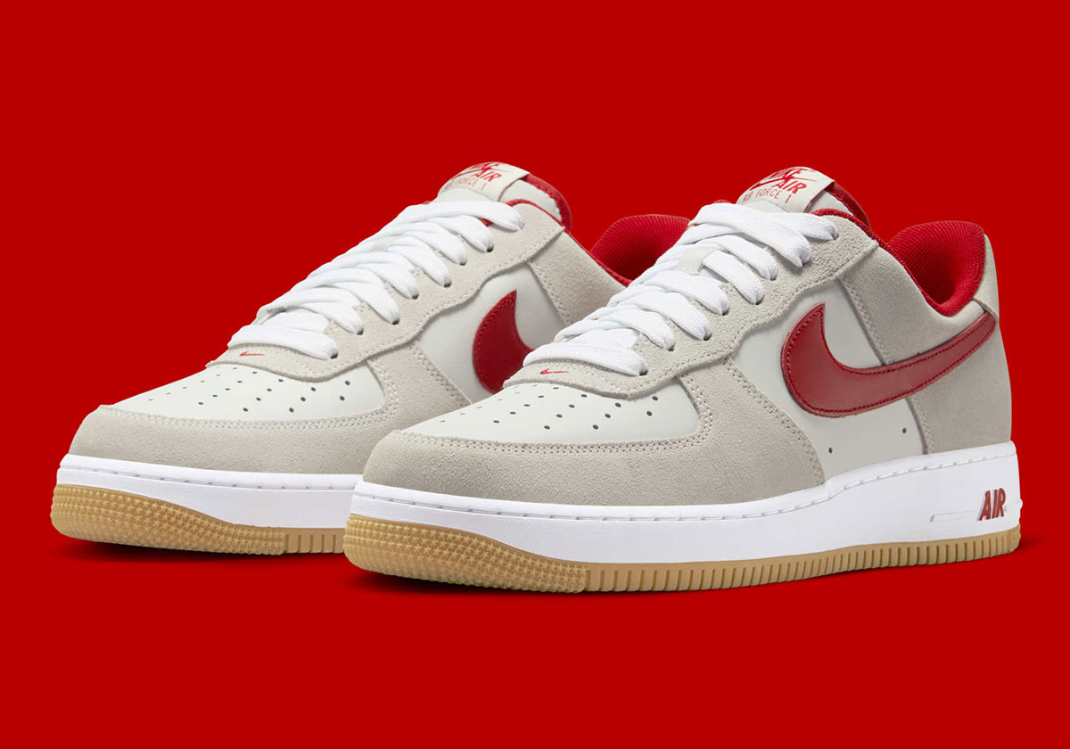 The Nike Air Force 1 Low “Varsity Red” Turns To Reliable Gum Soles