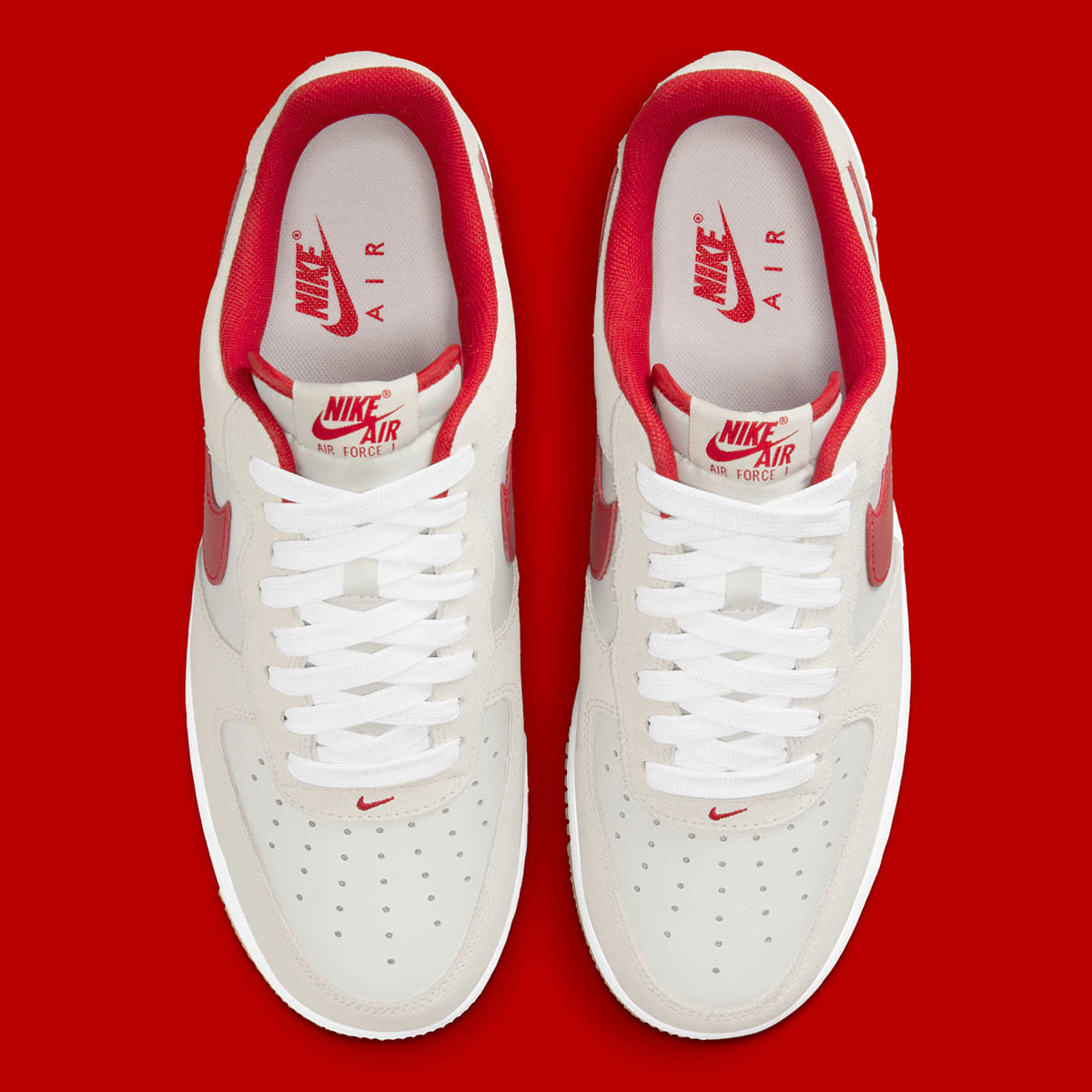 Nike Air Force 1 Low Summit White Varsity Red White Gum Yellow Ib6388 101 7