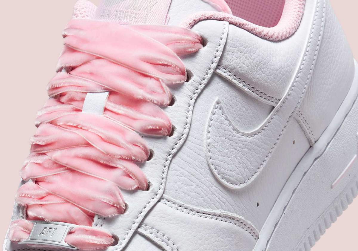 The Nike Air Force 1 Gets A Feminine Touch With Velvet Laces