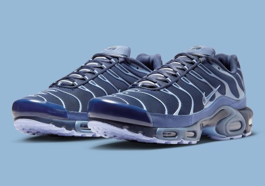 “Aluminum” Shimmers On A Futuristic Nike Air Max Plus