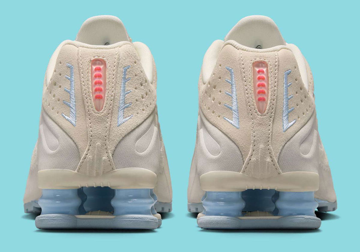 Nike Shox R4 Pale Ivory Light Orewood Brown Celestine Blue Ih3572 110 3
