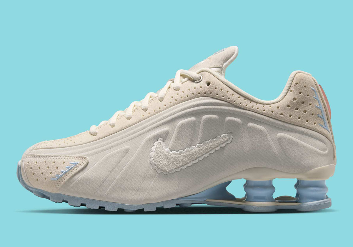 Nike Shox R4 Pale Ivory Light Orewood Brown Celestine Blue Ih3572 110 6