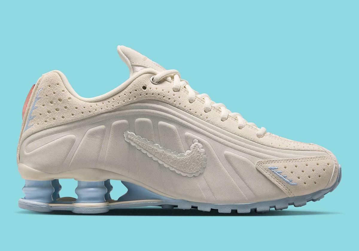 Nike Shox R4 Pale Ivory Light Orewood Brown Celestine Blue Ih3572 110 7