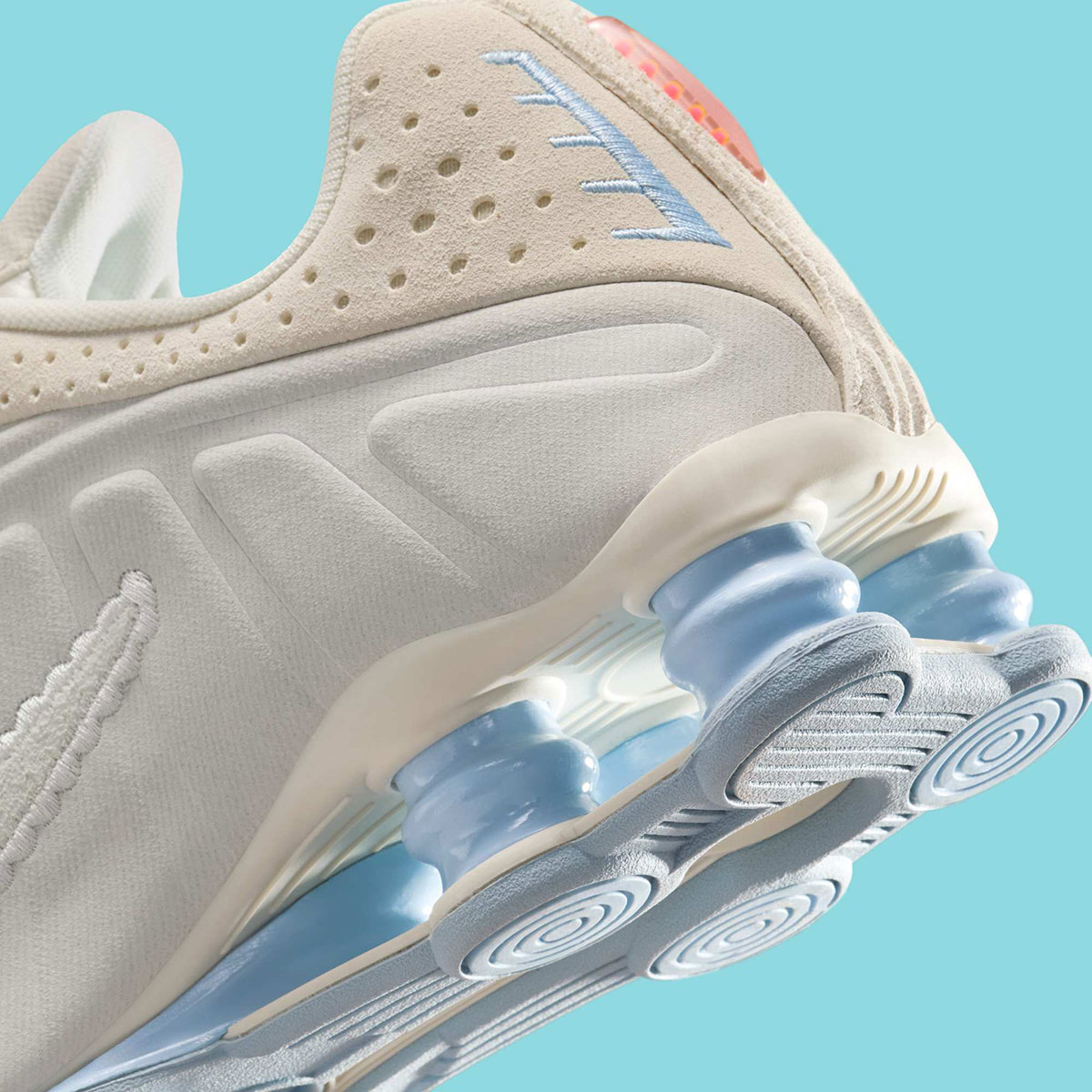 Nike Shox R4 Pale Ivory Light Orewood Brown Celestine Blue Ih3572 110 8