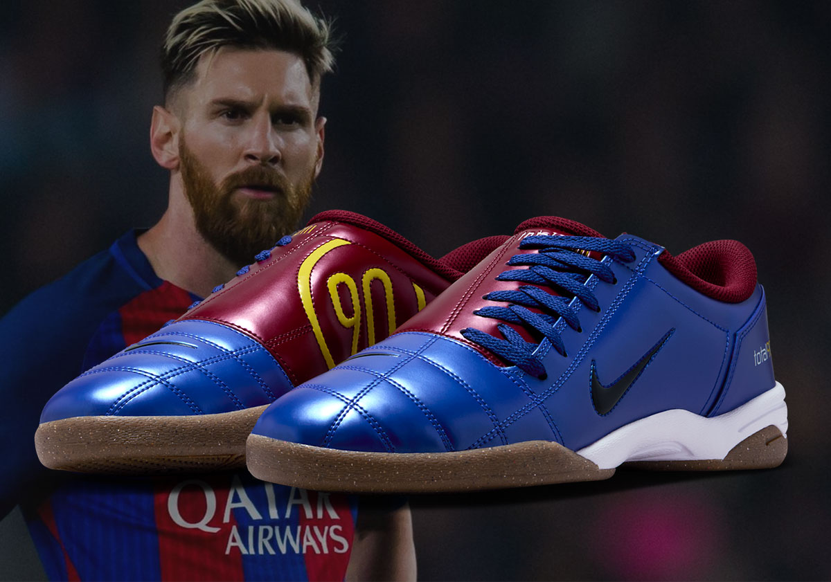 FC Barcelona Colors Land On The Nike Total 90 III
