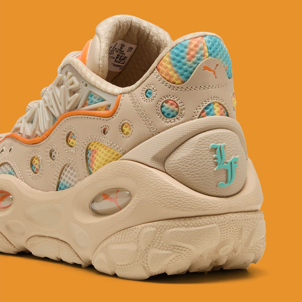 Puma Lafrance Rnr Flare Light Sand Orange Glo Aquatic 312165 01 3
